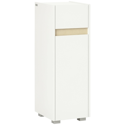 kleankin Mobile Bagno in Legno con Cassetto e Armadietto