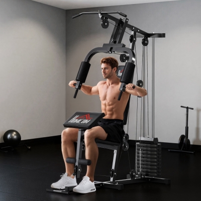 HOMCOM Station Musculation 12 Poids 5,5kg Complète
