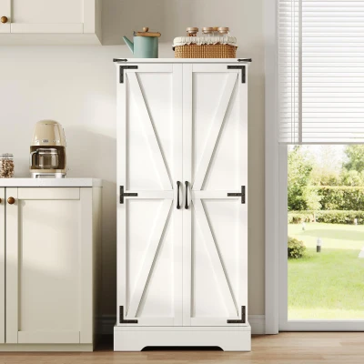 Armoire de cuisine style maison de campagne, Blanc