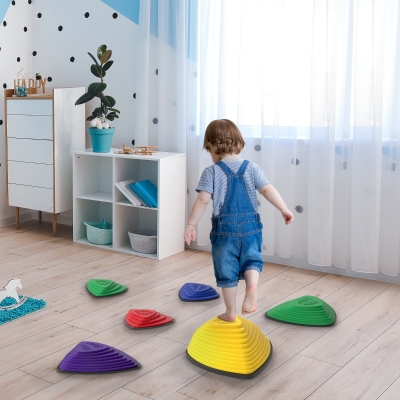 AIYAPLAY Ensemble 6 Trittsteine Antidérapants Empilables Multicolore