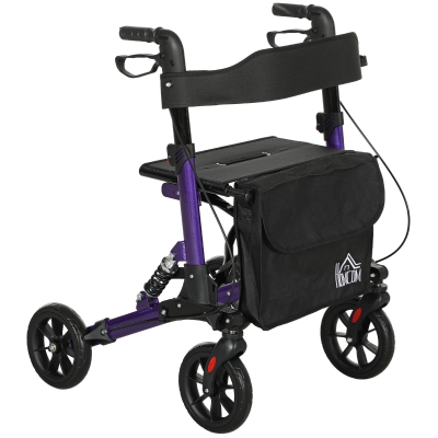 Rollator Walker 65.5W x 65D x 94.5Hcm Purple