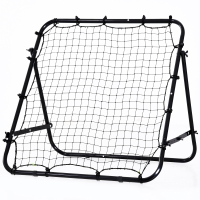 HOMCOM Adjustable Rebounder Net Training Goal Black