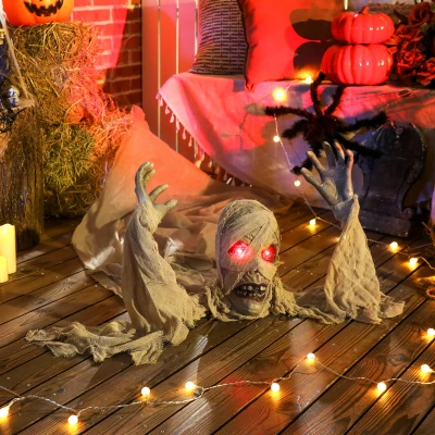 Outsunny Animated Crawling Mummy LED Eyes Indoor Outdoor 183cm