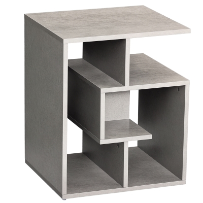 HOMCOM Tavolino da salotto 45cm x 40cm x 55cm Grigio