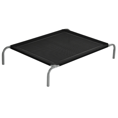 PawHut Lit sur Pieds XL pour Chien Chat 110x75cm Noir