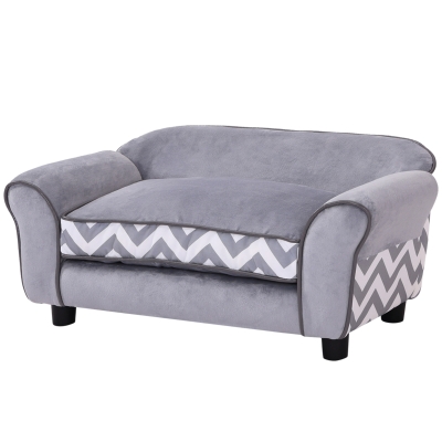 PawHut Dog Sofa Bed XS-S Grey with Washable Cover