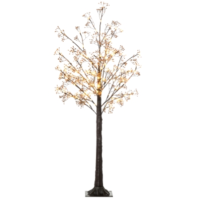 HOMCOM 5ft Artificial Gypsophila Tree with 96 LED Warm White