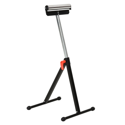 HOMCOM Height Adjustable Folding Roller Stand Metal Black