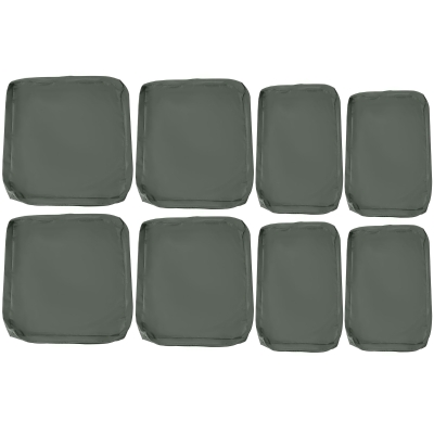 Outsunny Rattan Patio Seat Cover Polyester Deep Grey