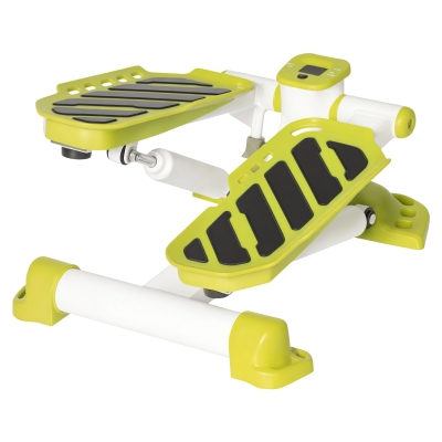 HOMCOM Portable Mini Stepper Exercise with LCD Display Yellow