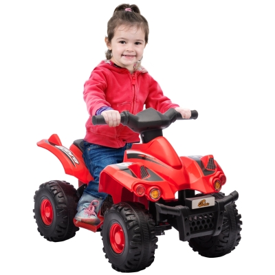 AIYAPLAY Quad Électrique Enfant 2,5 km/h Rouge 2-6 Ans