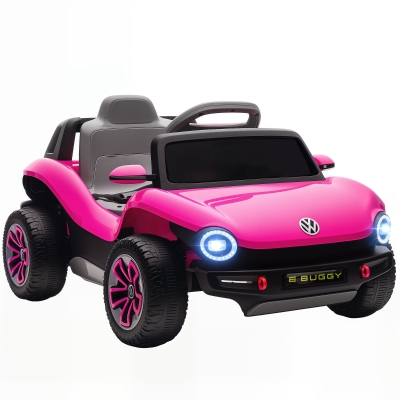 AIYAPLAY Volkswagen Kids Electric Car Remote Control Pink