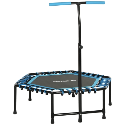 SPORTNOW 45" Rebounder Trampoline Adjustable Handle Blue