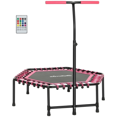 SPORTNOW 45" Bungee Rebounder Trampoline Adjustable Pink