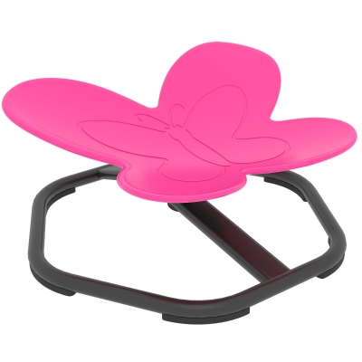 AIYAPLAY Kids Swivel Butterfly Chair for Training, Pink