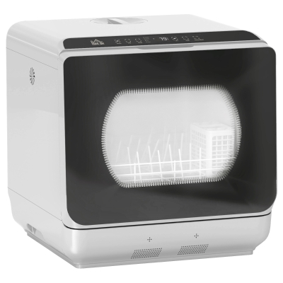 Tabletop Dishwasher 45W x 44D x 45.8Hcm Silver