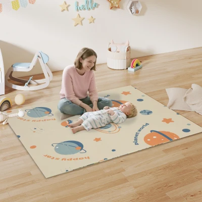 AIYAPLAY Foldable Baby Play Mat Water-Resistant 177x146cm