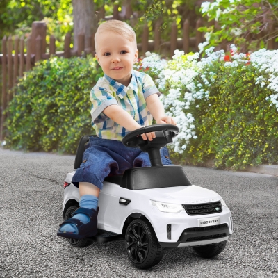 AIYAPLAY Coche eléctrico niños con licencia Land Rover, coche correpasillos niños deslizante, con faros, claxon y musical