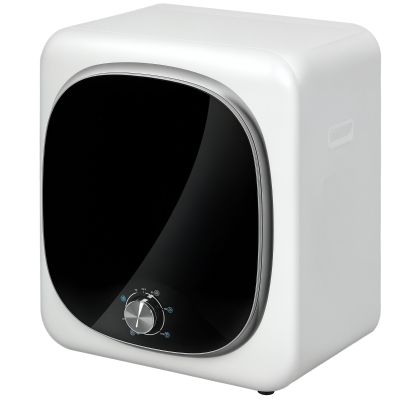 HOMCOM Uscător de rufe cu evacuare electric 800 W 4 Kg cu 5 moduri de uscare, cuva din oțel inoxidabil, încărcare frontală