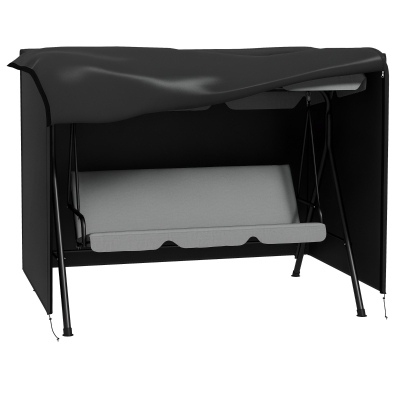 Outsunny Husă de Protecție pentru Leagăn de Grădină 3 Locuri pânză impermeabilă dim. 2,05L x 1,24l x 1,64H m Oxford Densitate Înaltă de 600D
