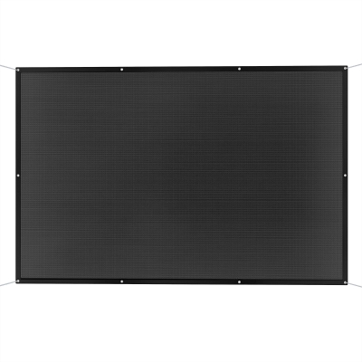Voal de umbră rectangular 3 x 2 m voal de umbră cu protecție UV pentru terasă balcon, negru