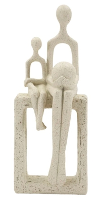 Statuetă Maternitate Cu Pietre, 10 X 7,5 X 26 Cm
