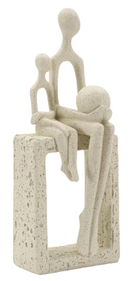 Statuetă Maternitate Cu Pietre, 10 X 7,5 X 26 Cm