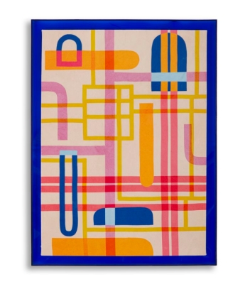 Pictura Pe Panza Lacuită Cu Lac Acrilic Și Ramă -B- Cm 60X3,3X78