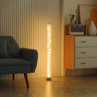 HOMCOM RGB Dimmable Floor Lamp with Remote 5W, 16 Colours