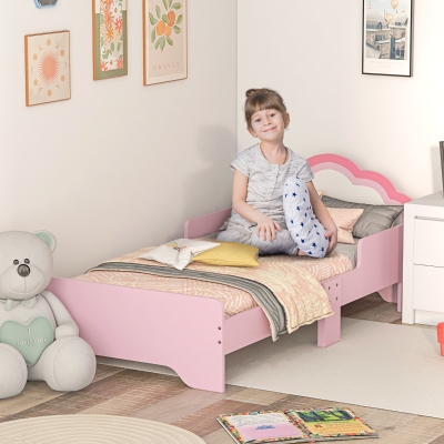 ZONEKIZ Letto per Bambini 143x74x55 cm Rosa