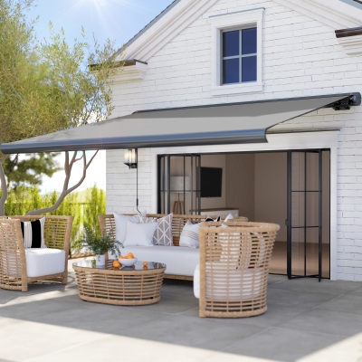 Electric Awning 350W x 0-300D cm Light Grey