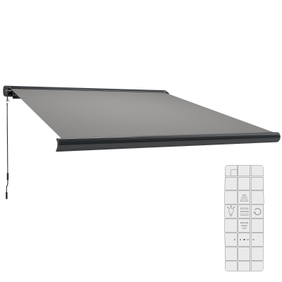 Electric Awning 350W x 0-300D cm Light Grey