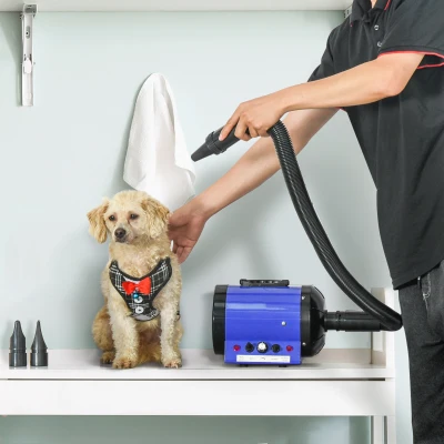 PawHut Uscător profesional pentru blană cu putere de 2800W și mâner ergonomic