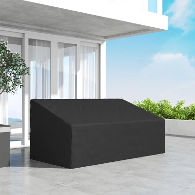Outsunny Capa Protetora para Móveis de Jardim 218x111x63-101 cm Cobertura de Móveis de Tecido Oxford 600D Impermeável para Sofás Bancos
