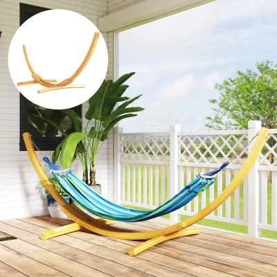 Outsunny Support Hamac Bois Pin 325x120cm