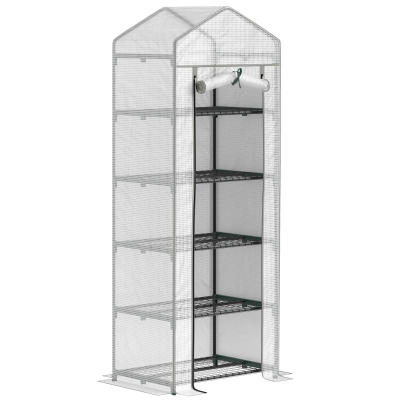 Greenhouse 69L x 49W x 193H cm White/Grey