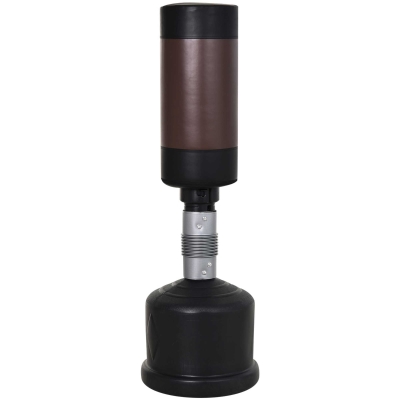 HOMCOM Standing Punching Bag Dummy Training Partner Punching Bag 158-186 cm Height Adjustable NEW Black+Brown