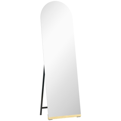 HOMCOM Specchio a Figura Intera 50x2.7x160 cm Trasparente