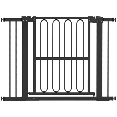 PawHut Cancello per Scale 104cm x 5cm x 76cm Nero