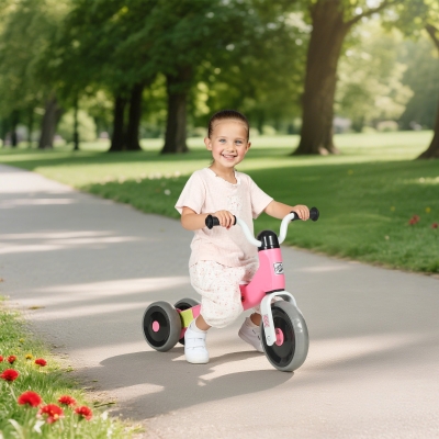 AIYAPLAY Bicicleta sin Pedales para Niños de 12 a 36 Meses con Ruedas Silenciosas y Manillares con Giro Limitado a 60°, Rosa