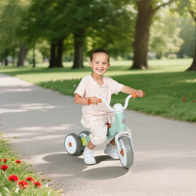 AIYAPLAY Bicicleta sin Pedales para Niños de 12 a 36 Meses con Ruedas Silenciosas y Manillares con Giro Limitado a 60°, Verde