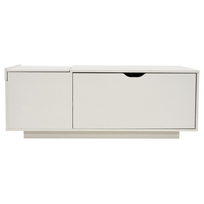 Lift Up Coffee Table with Hydraulic Mechanism, White