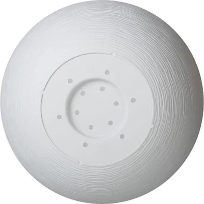 EDA Pot de fleur Rond GRAPHIT UP - 14,9 L - Ø 40 cm x H 16,5 cm - Blanc cérusé