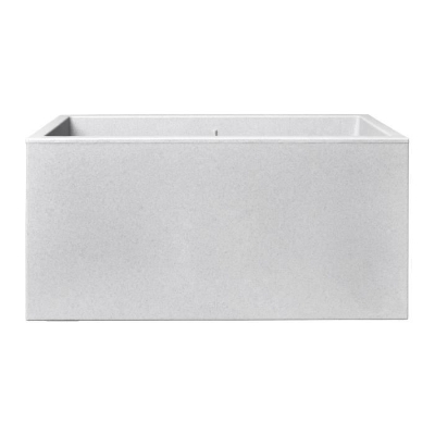 Elho Bac a fleurs Vivo Next Long 60 - L 59 x W 30 x H 29 cm - Intérieur,Extérieur - 100% recyclé - Gris