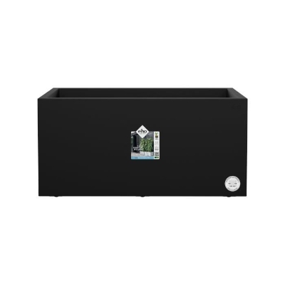 ELHO Bac a fleurs Vivo Next Long 80 - L 78 x W 39 x H 38 cm - Intérieur,Extérieur - 100% recyclé - Noir