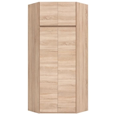 Armoire d'angle - Décor chene sonoma - 4 portes - L 80,5 cm - ACADEMICA