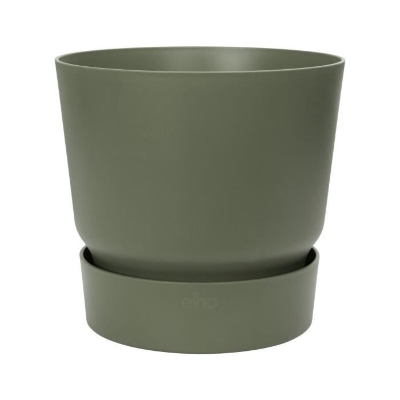 ELHO Pot de fleurs rond Greenville 47 - Extérieur - Ø 47 x H 44,1 cm - Vert feuille