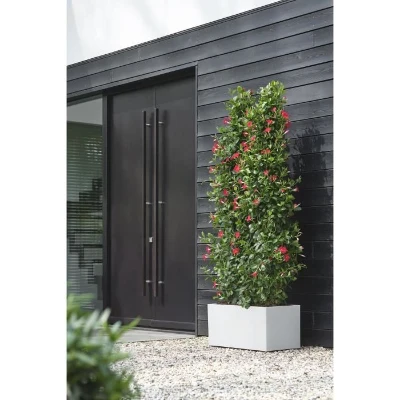Elho Bac a fleurs Vivo Next Long 60 - L 59 x W 30 x H 29 cm - Intérieur,Extérieur - 100% recyclé - Blanc