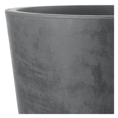 DEROMA Pot de fleurs Vase Millennium R - 59 x h49,5 cm - Anthracite - A réserve d'eau - Roulettes