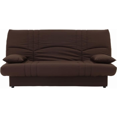 Banquette clic clac 3 places - Tissu chocolat -  Style Contemporain - L 190 x P 92 cm - DREAM
